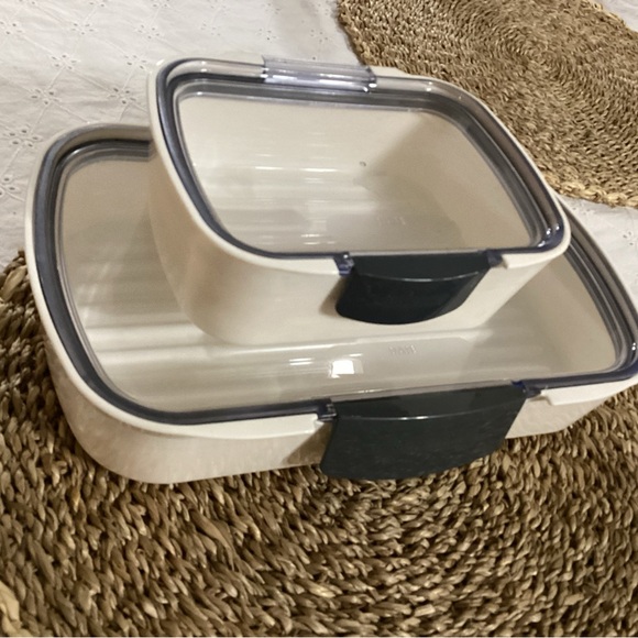 Prokeeper Other - Cream and Black Food Storage Containers